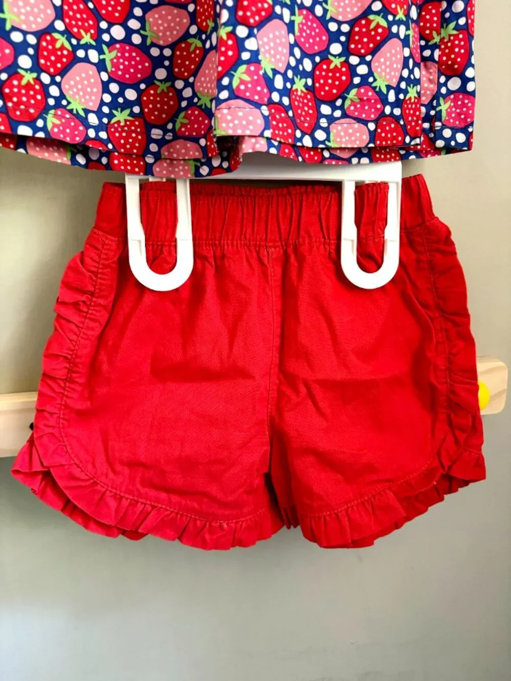 Picapino Strawberry Print Tunic and Shorts Set